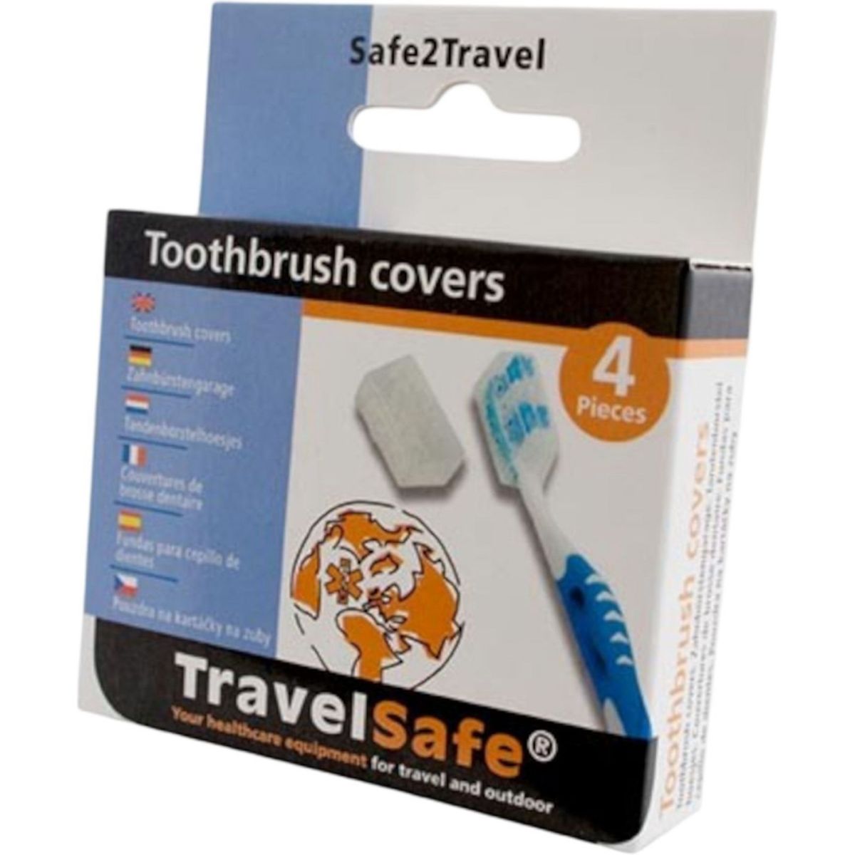 TravelSafe Tannbørstetrekk, 4 stk.